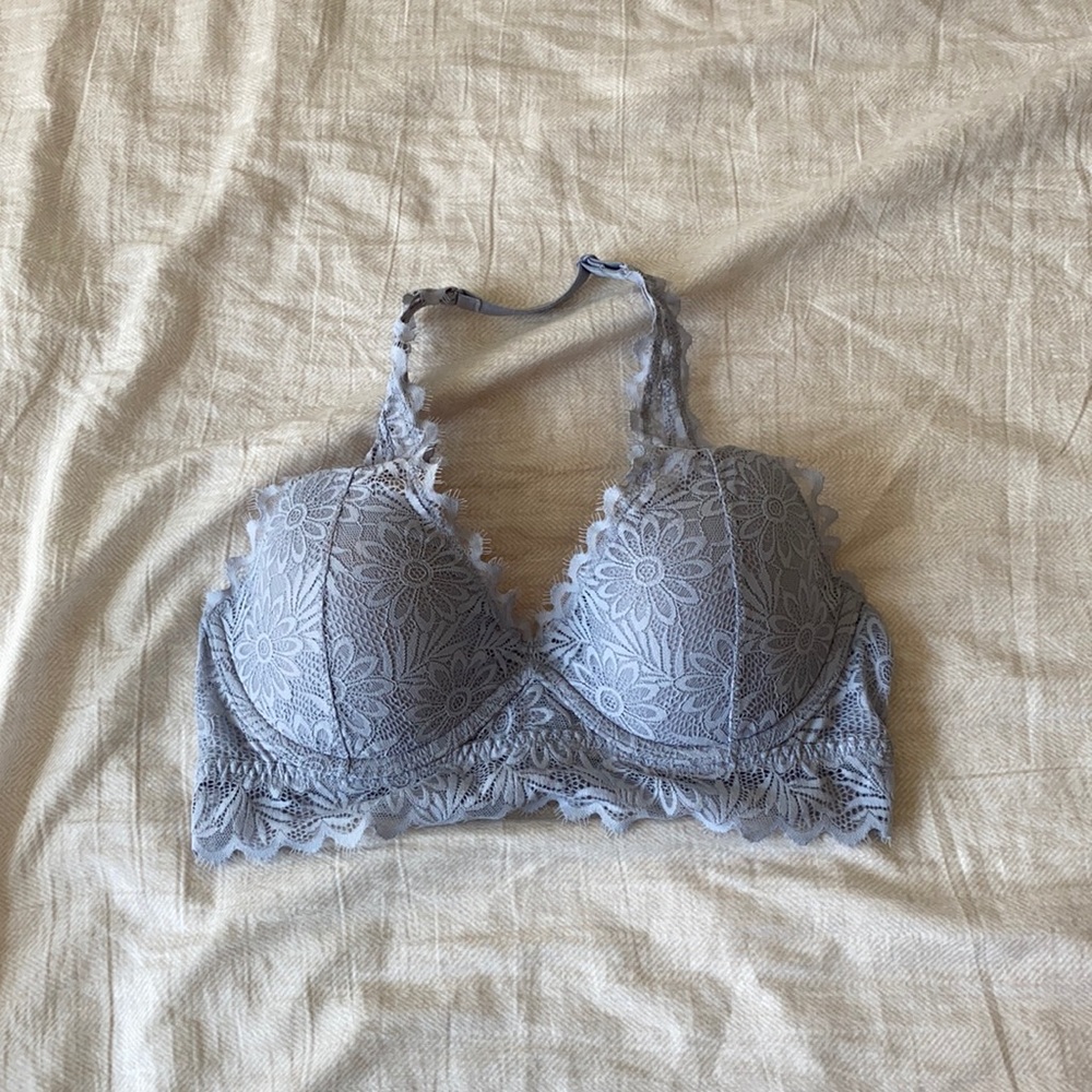 Pink halter bra